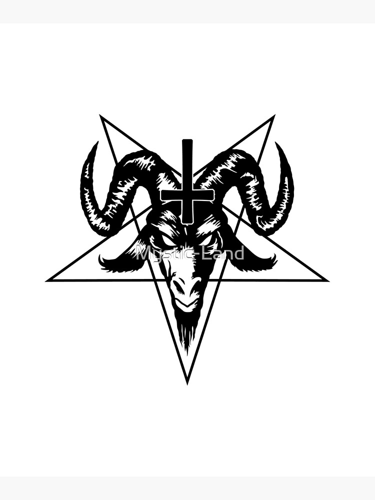 Pentagram Aufkleber Satan sticker Gotisch Okkult Halloween Hexe Teufel Devil 