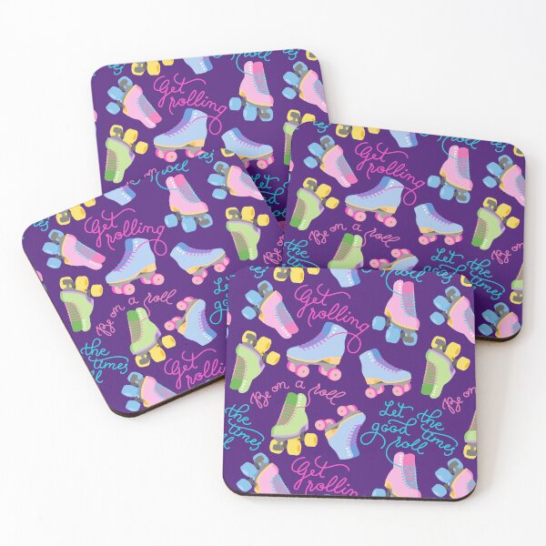 Item preview, Roller Skates Pattern (Purple Background) designed and sold by illucalliart.