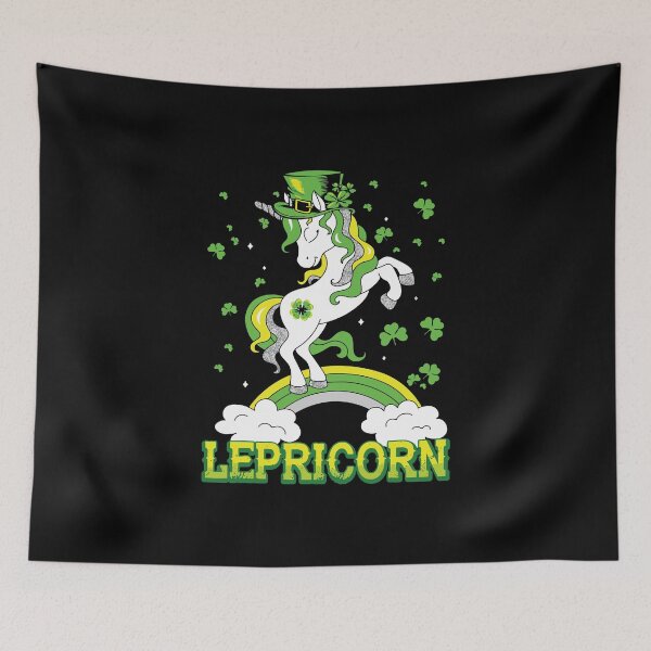 Item preview, St Patricks Day Unicorn Irish Lepricorn Leprechaun Shamrock designed and sold by BallonFlyToSky.
