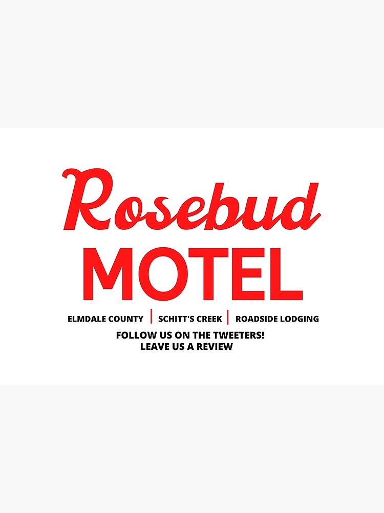Thumbnail 6 of 6, Bath Mat, Schitt's Creek Rosebud Motel Logo designed and sold by litwordsinc.