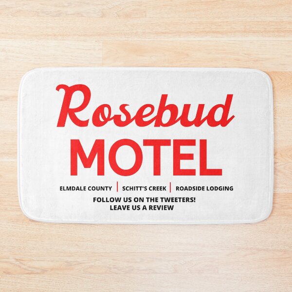 Schitt's Creek Rosebud Motel Logo Bath Mat