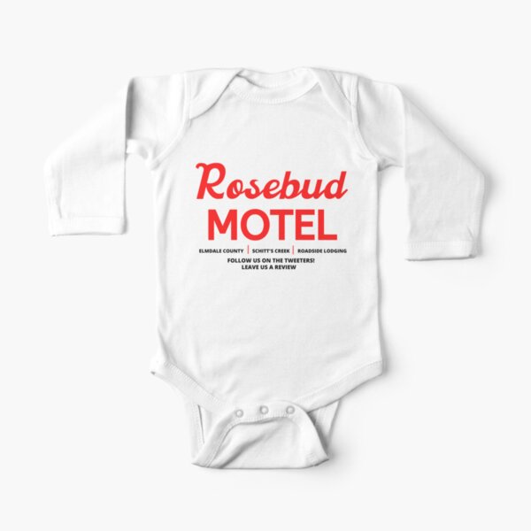 Schitt's Creek Rosebud Motel Logo Long Sleeve Baby One-Piece