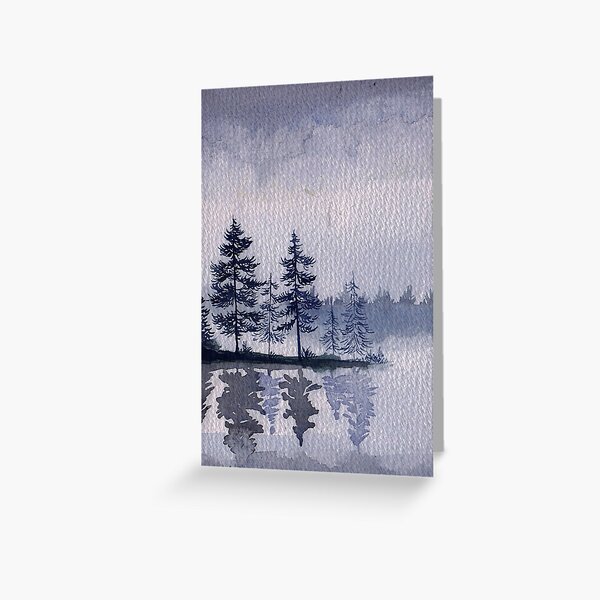 Winter Trees Greeting Card