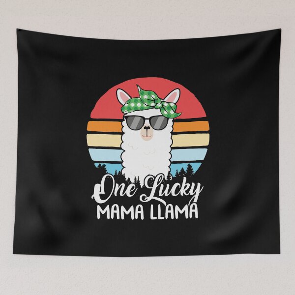 Item preview, St Patricks Day Mom One Lucky Mama Llama Irish designed and sold by IceNiceIce.