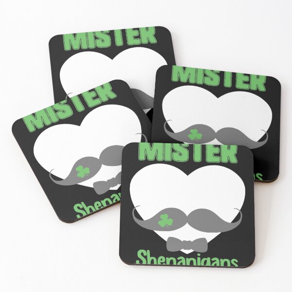 Item preview, St Patricks Day Mustache Mister Shenanigans Irish Shamrock designed and sold by IceNiceIce.