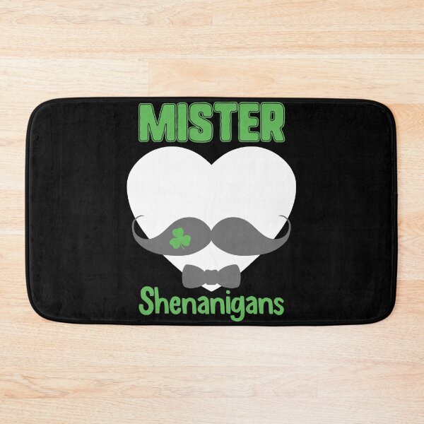 Item preview, St Patricks Day Mustache Mister Shenanigans Irish Shamrock designed and sold by IceNiceIce.