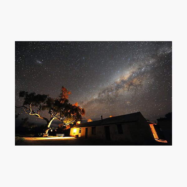 Edeowie Station Under the Milky Way Photographic Print