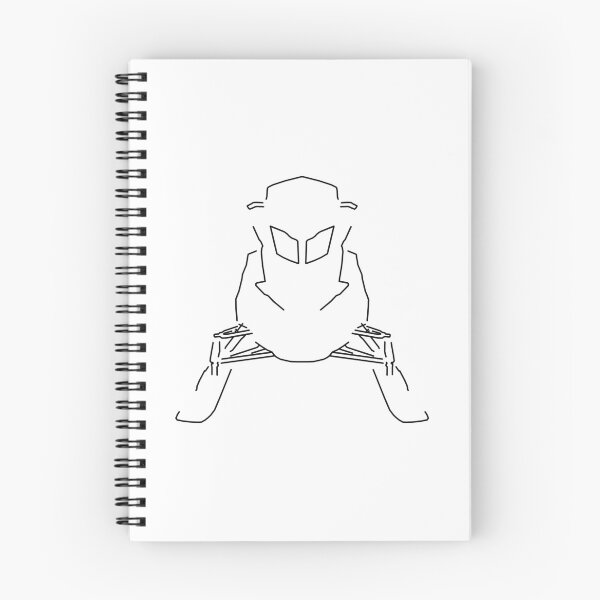 Item preview, Snowmobile outline graphic (black) designed and sold by soitwouldseem.