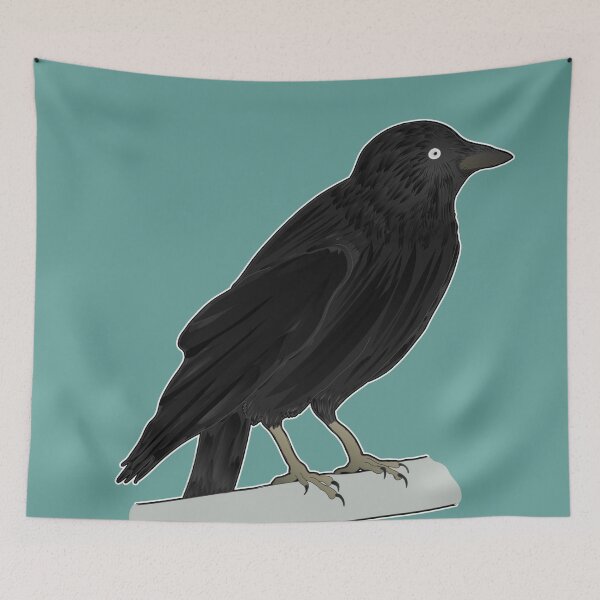 Item preview, Little raven bird, or crow, or jackdaw designed and sold by NatureNature.