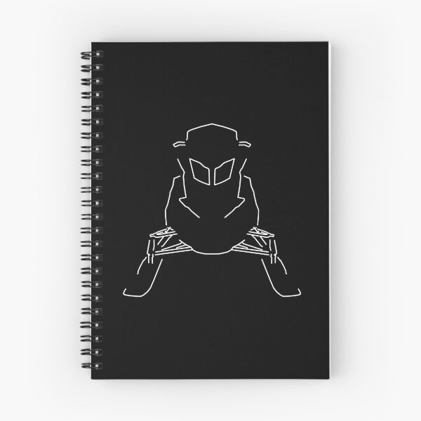 Item preview, Snowmobile outline graphic (white) designed and sold by soitwouldseem.