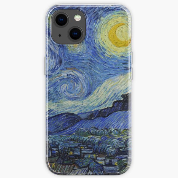 Starry sky in the mountains Phone Case art style Iphone 5 watercolor iPhone X sky 11pro case black Huawei P30 Pro stars Iphone Cover