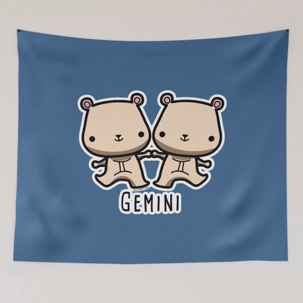 Item preview, Gemini zodiac teddy bear T-shirt designed and sold by doodletales.