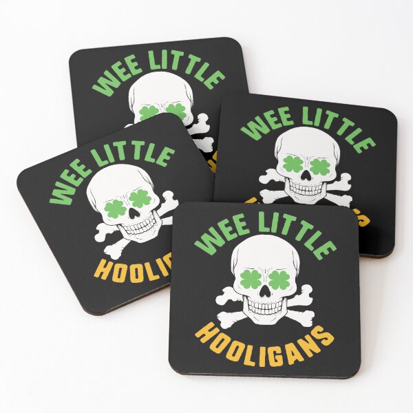 Item preview, St Patricks Day Wee Little Hooligan Skull Irish Shamrock designed and sold by BallonFlyToSky.
