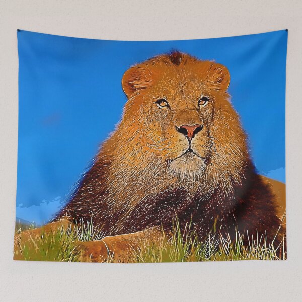 Item preview, Mighty Lion Painting designed and sold by aventi24.