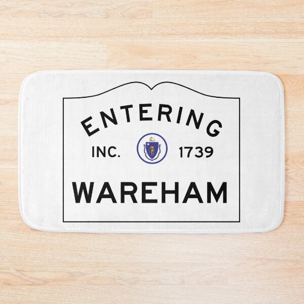 Item preview, Entering Wareham Massachusetts - Commonwealth of Massachusetts Road Sign  designed and sold by NewNomads.