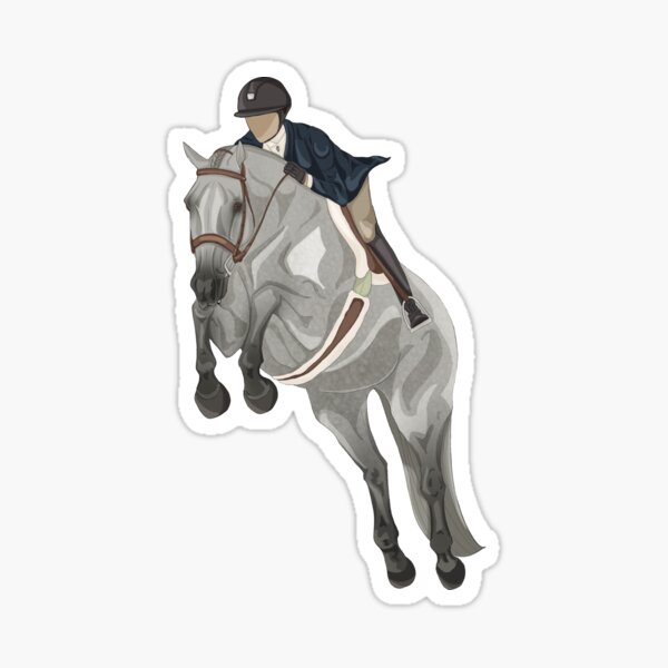 Dapple Grey Hunter Jumper  Sticker