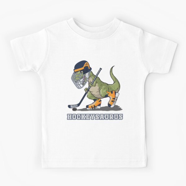 Dinosaur Lover Gift - Hockey Lover Gift - Hockeysaurus Kids T-Shirt