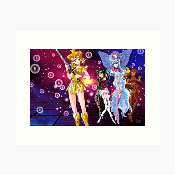 Vista previa del artículo con la obra «Galaxia and the Animamates», diseñado y vendido por SassySpice.