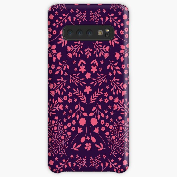 Watercolor Flowers in Pink and Purple Samsung Galaxy Snap Case