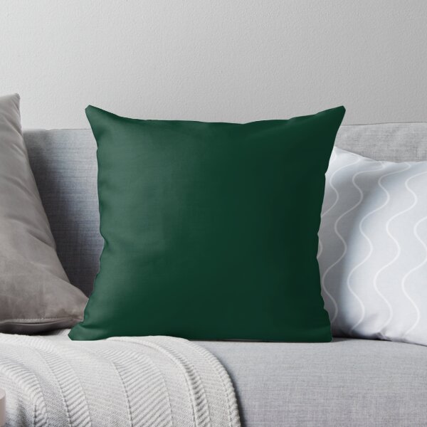 Ultra Deep Emerald Green - Lowest Price On Site Throw Pillow