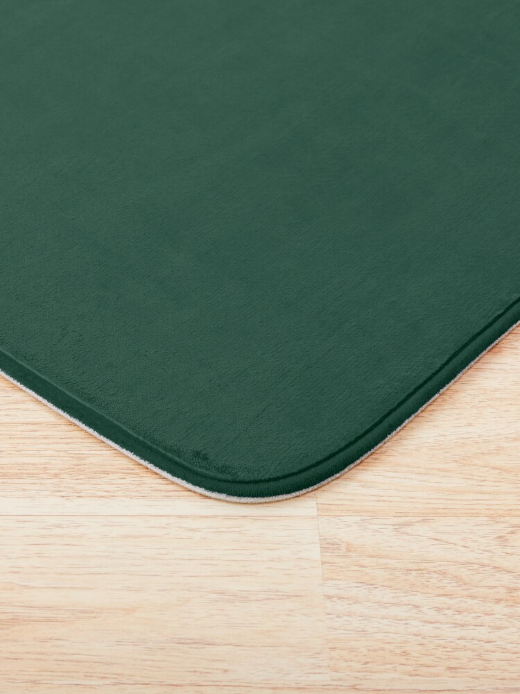 Thumbnail 3 of 6, Bath Mat, Ultra Deep Emerald Green - Lowest Price On Site designed and sold by WizzlesEmporium.