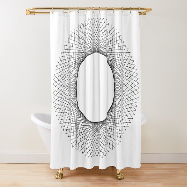 Item preview, Curve Stitching in a circle, black on white designed and sold by Raymond Gilford.