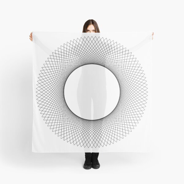 Item preview, Curve Stitching in a circle, black on white designed and sold by Raymond Gilford.