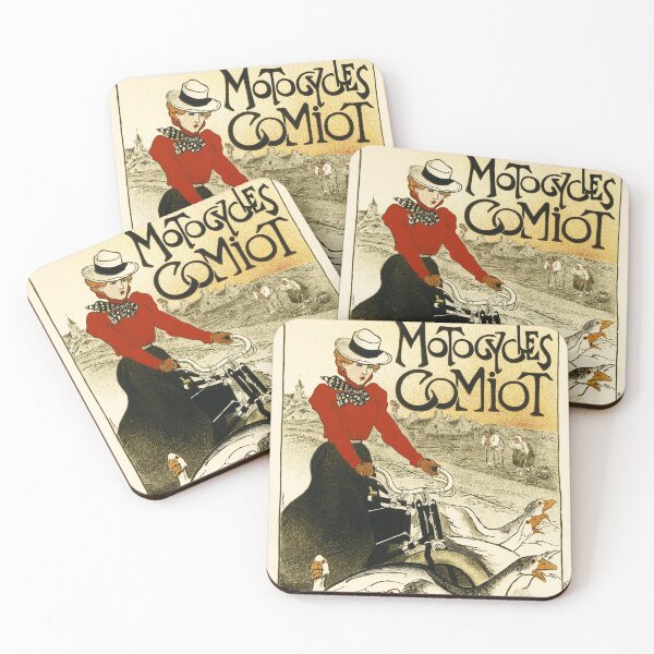 Item preview, MOTOCYCLES COMIOT PARIS by Théophile Alexandre Steinlen Vintage French Bicycle Advertisement designed and sold by retroposters.