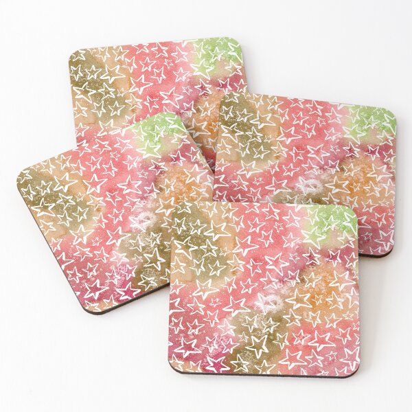 Item preview, Galaxy Watercolor Stars Brown Background designed and sold by Amandeen.