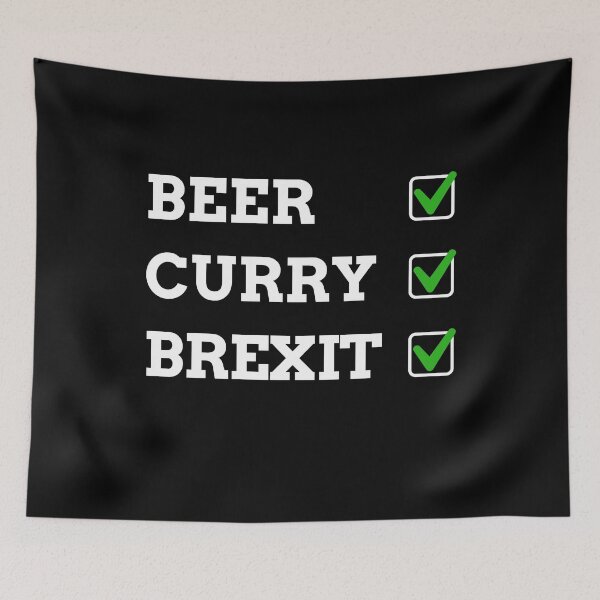 Item preview, Funny BEER CURRY BREXIT  designed and sold by PokerFace420.
