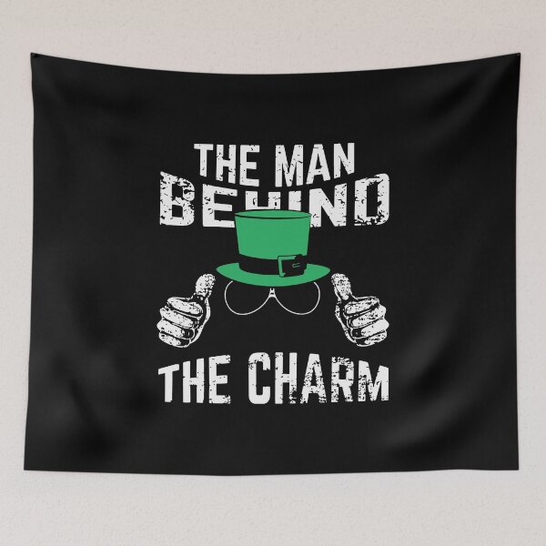 Item preview, Patricks Funny The Man Behind The Charm For St Patricks Pregnancy designed and sold by BallonFlyToSky.