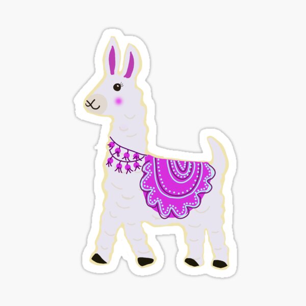 Llama Lucy Sticker