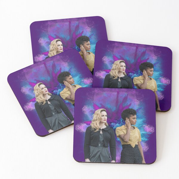Item preview, Charlie and Sara Lance purple background designed and sold by dutchchu.