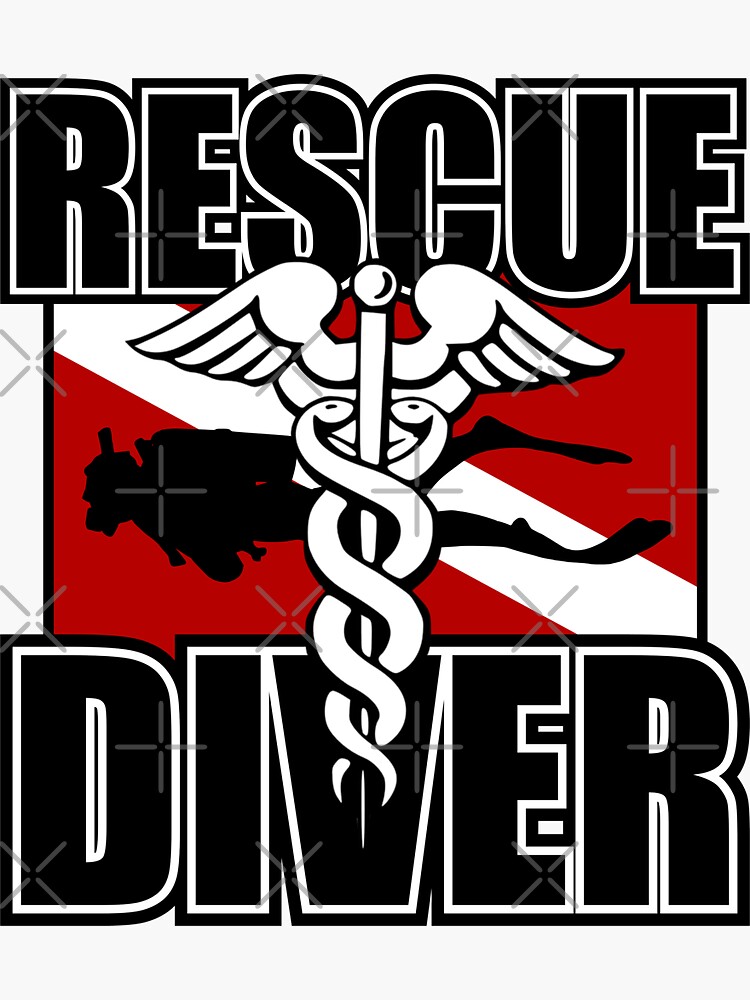"Rescue Diver" Sticker for Sale by StrongVlad Redbubble