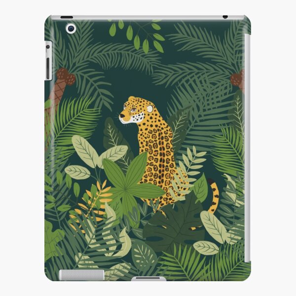 Jaguar in a Jungle on Green iPad Snap Case