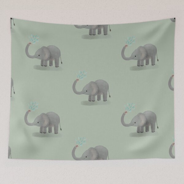 Item preview, Elephant spraying water designed and sold by Matt Corrigan.