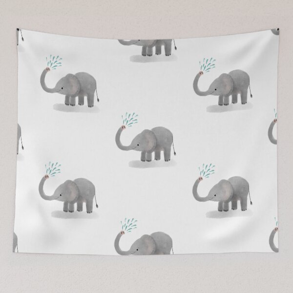 Item preview,  Elephant spraying water designed and sold by Matt Corrigan.