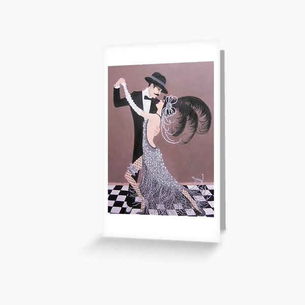 ART DECO DANCERS Greeting Card