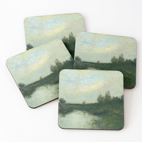 Item preview, Moody Antique Oil Painted Landscape designed and sold by FuzzyHoney.