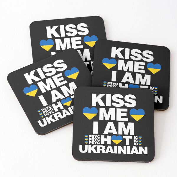 Item preview, Kiss Me I am Hot Ukrainian - psychotic funny designed and sold by elhefe.