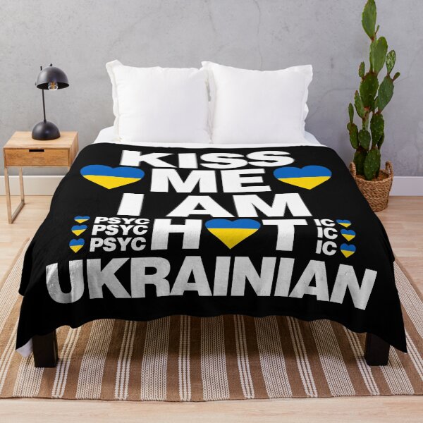 Item preview, Kiss Me I am Hot Ukrainian - psychotic funny designed and sold by elhefe.