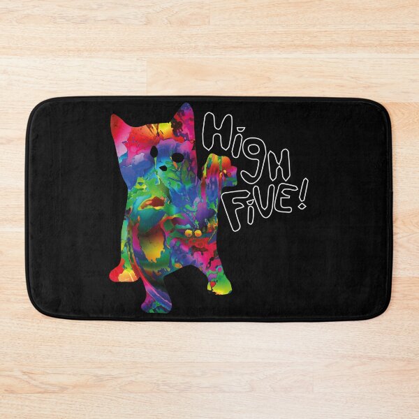 Item preview, Psychedelic Crazy Cat High Five designed and sold by xagta10.