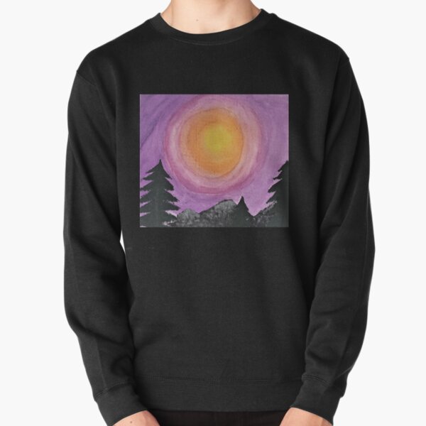 Sunset in the mountains Pullover Sweatshirt