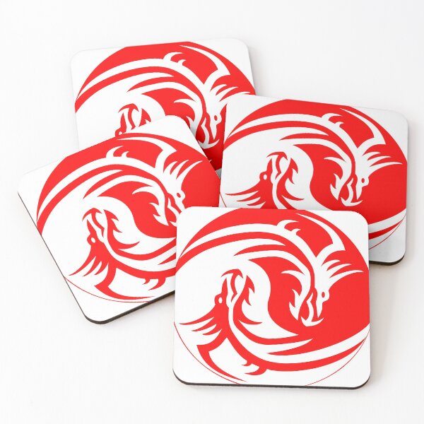 Item preview, Yin and Yang Dragon in Red designed and sold by mademesmile.