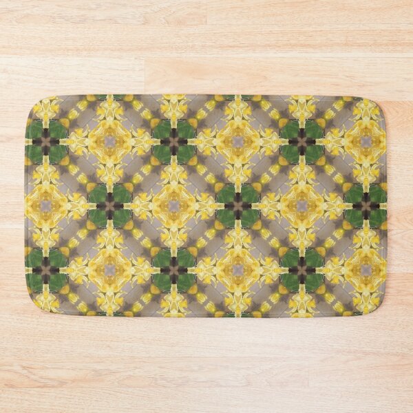 Item preview, chic floral pattern yellow green and abstract designed and sold by rhnaturestyles.