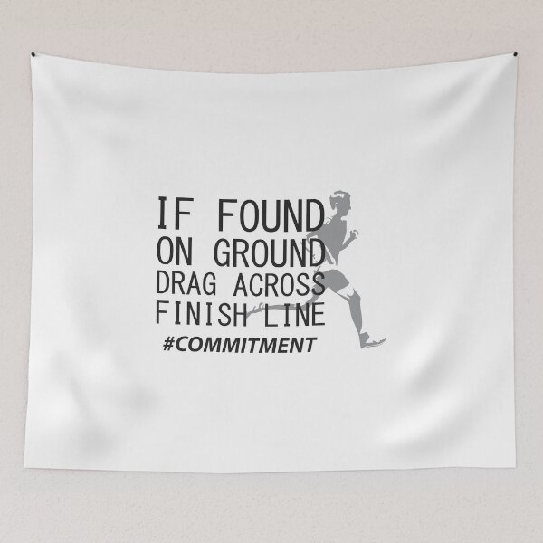 Item preview, Drag across finish line cross country runner funny gift designed and sold by hadleydesigns.