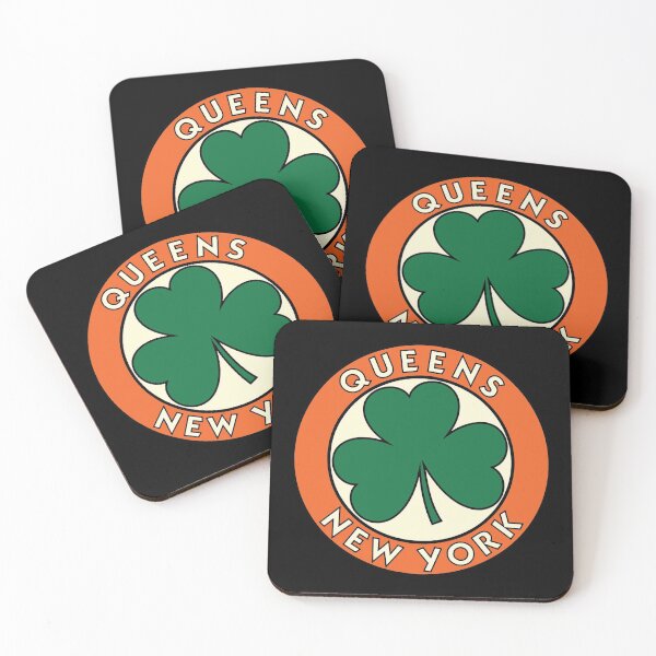 Item preview, Queens New York Irish Shamrock Road Sign designed and sold by KiteOfWind.