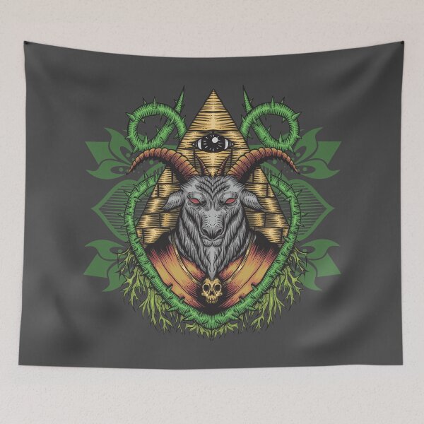 Item preview, Baphomet vector illustration designed and sold by Robert Lynch.