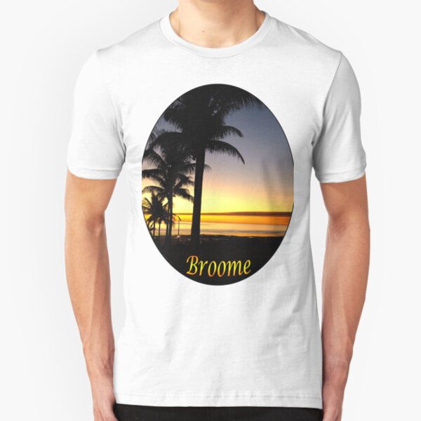 Tropical Sunset, Broome Slim Fit T-Shirt