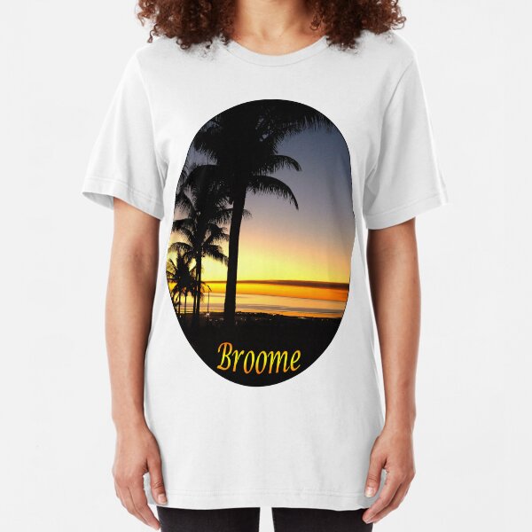 Tropical Sunset, Broome Slim Fit T-Shirt